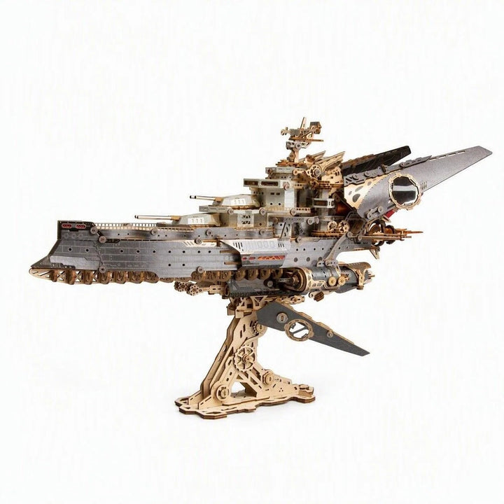 HowCat Space Warship 3D Wooden Puzzle [PRE-ORDER]