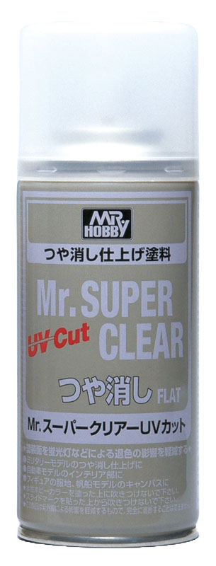 MR HOBBY - GSI Creos Mr. Super Clear UV Cut Flat Spray B523