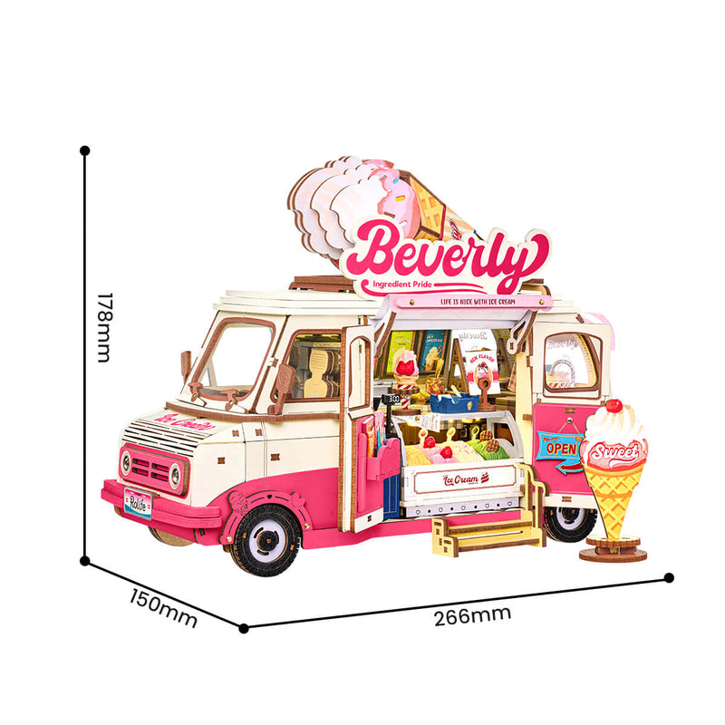 Rolife Beverly's Ice Cream Truck 3D Wooden Puzzle TGS06 [PRE-ORDER]