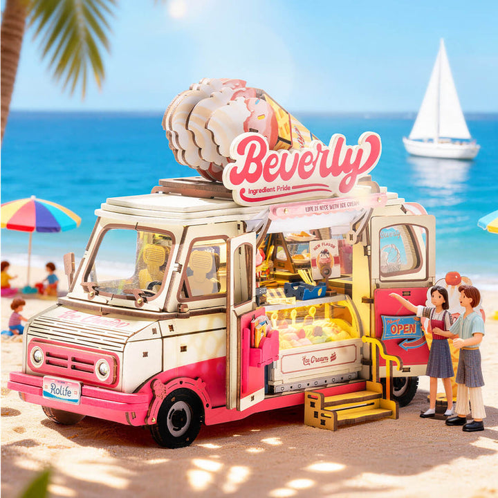 Rolife Beverly's Ice Cream Truck 3D Wooden Puzzle TGS06 [PRE-ORDER]