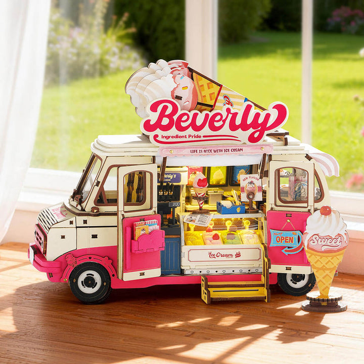 Rolife Beverly's Ice Cream Truck 3D Wooden Puzzle TGS06 [PRE-ORDER]