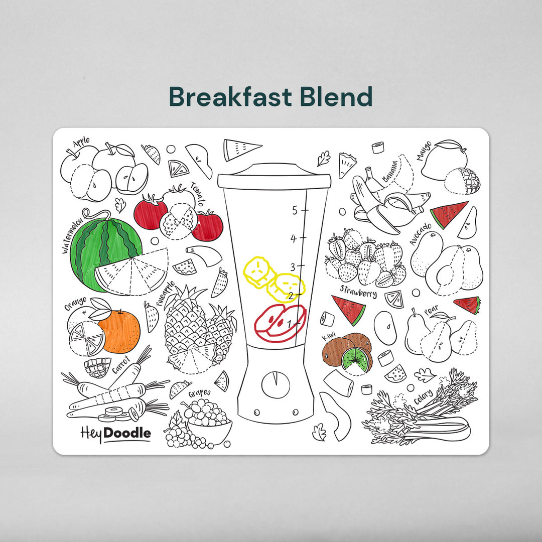 HeyDoodle - Breakfast Blend Classic Colouring & Doodle Mat
