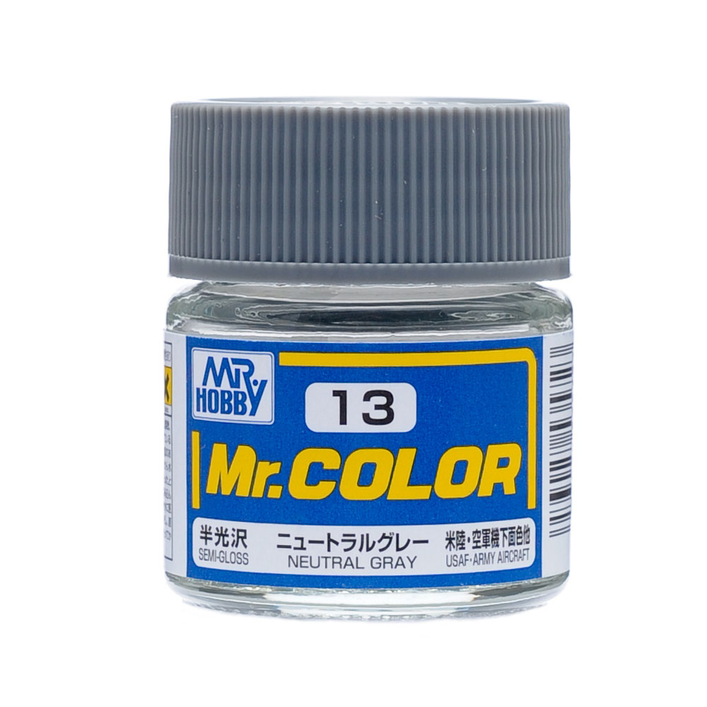 MR HOBBY - GSI Creos Mr Color Semi Gloss Neutral Grey C13 10ml