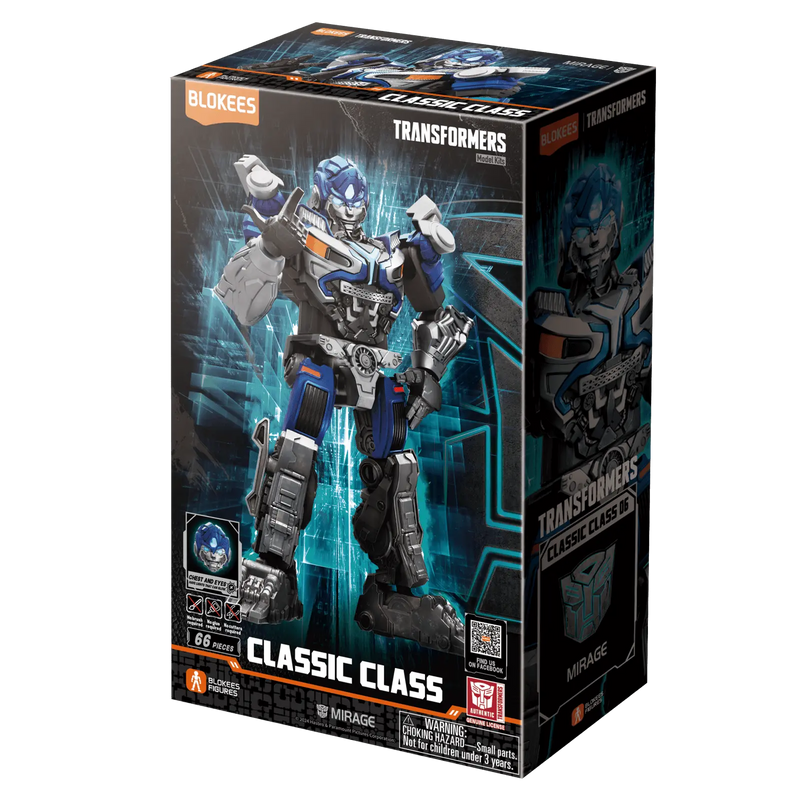 Blokees Transformers Mirage 06 Model Kit Classic Class 06 Luminous Eyes & Chest 10cm [PRE-ORDER]