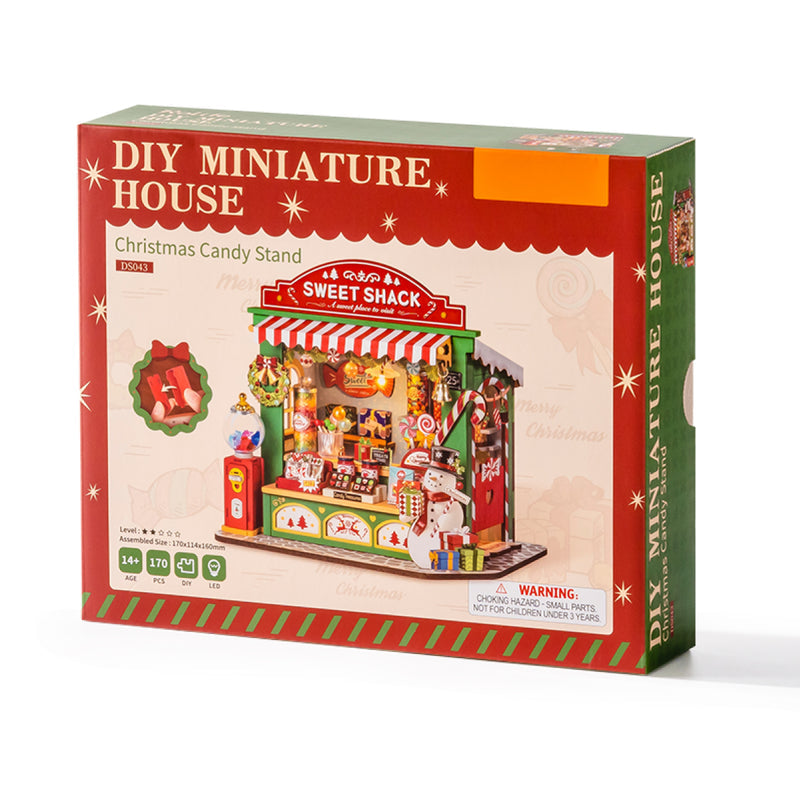 Rolife Christmas Candy Stand DIY Miniature House DS043