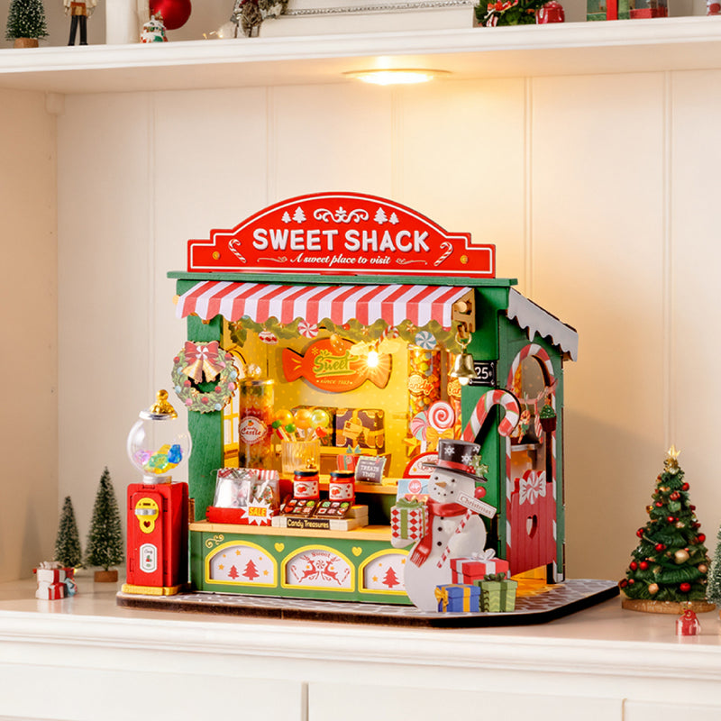Rolife Christmas Candy Stand DIY Miniature House DS043