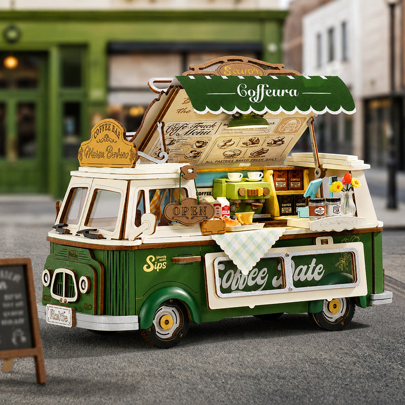 Rolife Leo's Coffee Truck 3D Wooden Puzzle TGS07 [PRE-ORDER]