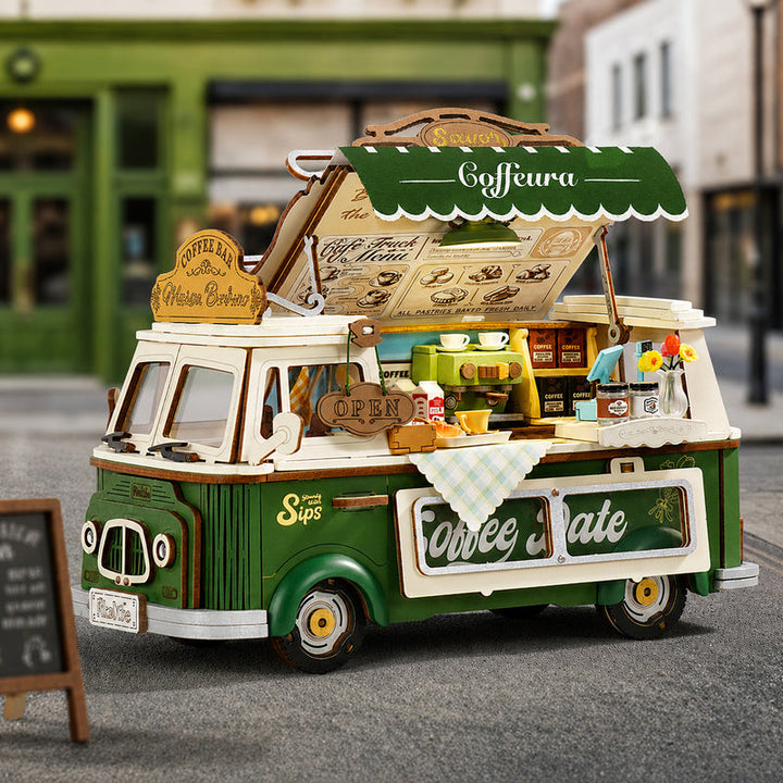 Rolife Leo's Coffee Truck 3D Wooden Puzzle TGS07 [PRE-ORDER]