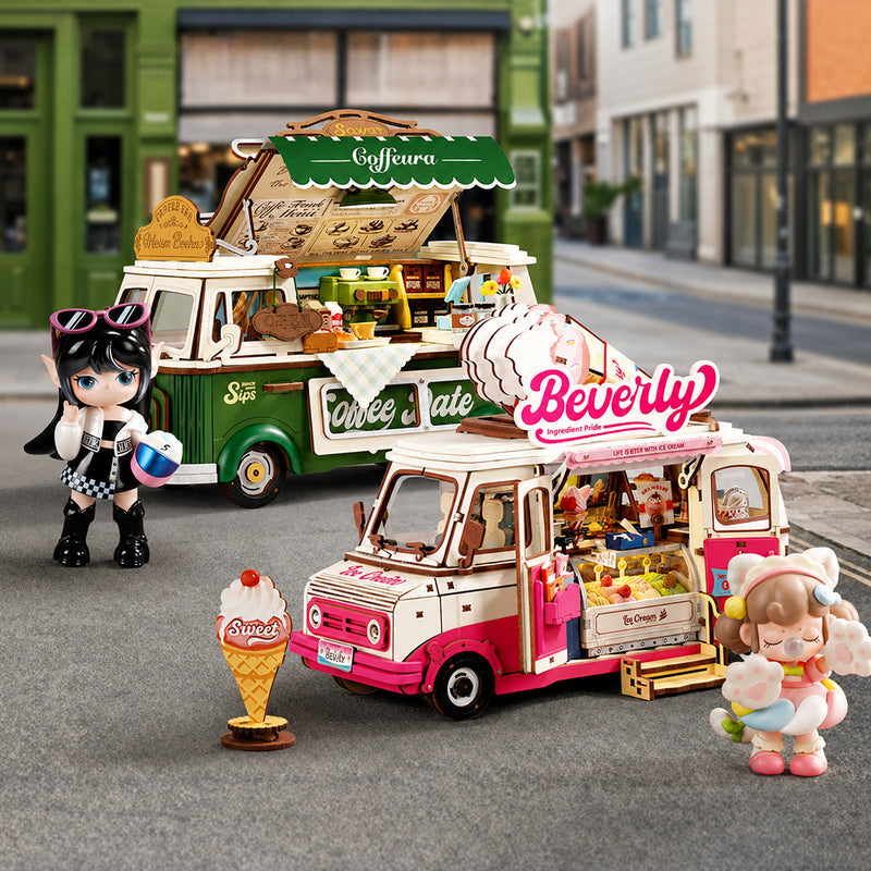 Rolife Leo's Coffee Truck 3D Wooden Puzzle TGS07 [PRE-ORDER]