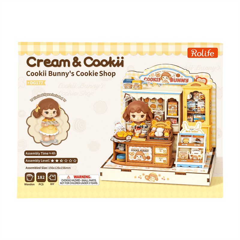 Rolife Cookii Bunny's Cookie Shop DIY Miniature House DG177 [PRE-ORDER]