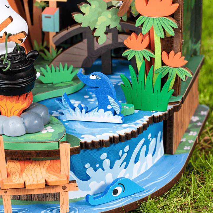Rolife Moomintroll’s Forest Camp DIY Miniature House DA010