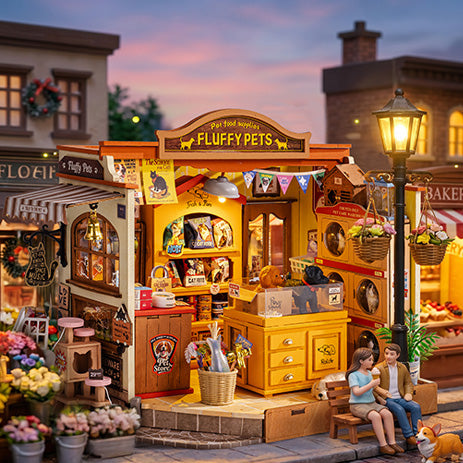 Rolife Fluffy Friends Hub DIY Miniature House DG185
