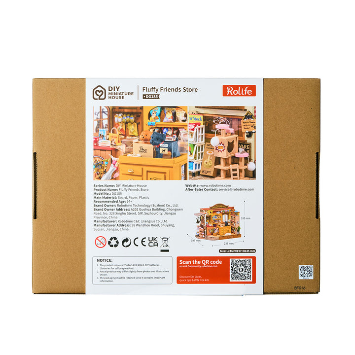 Rolife Fluffy Friends Hub DIY Miniature House DG185