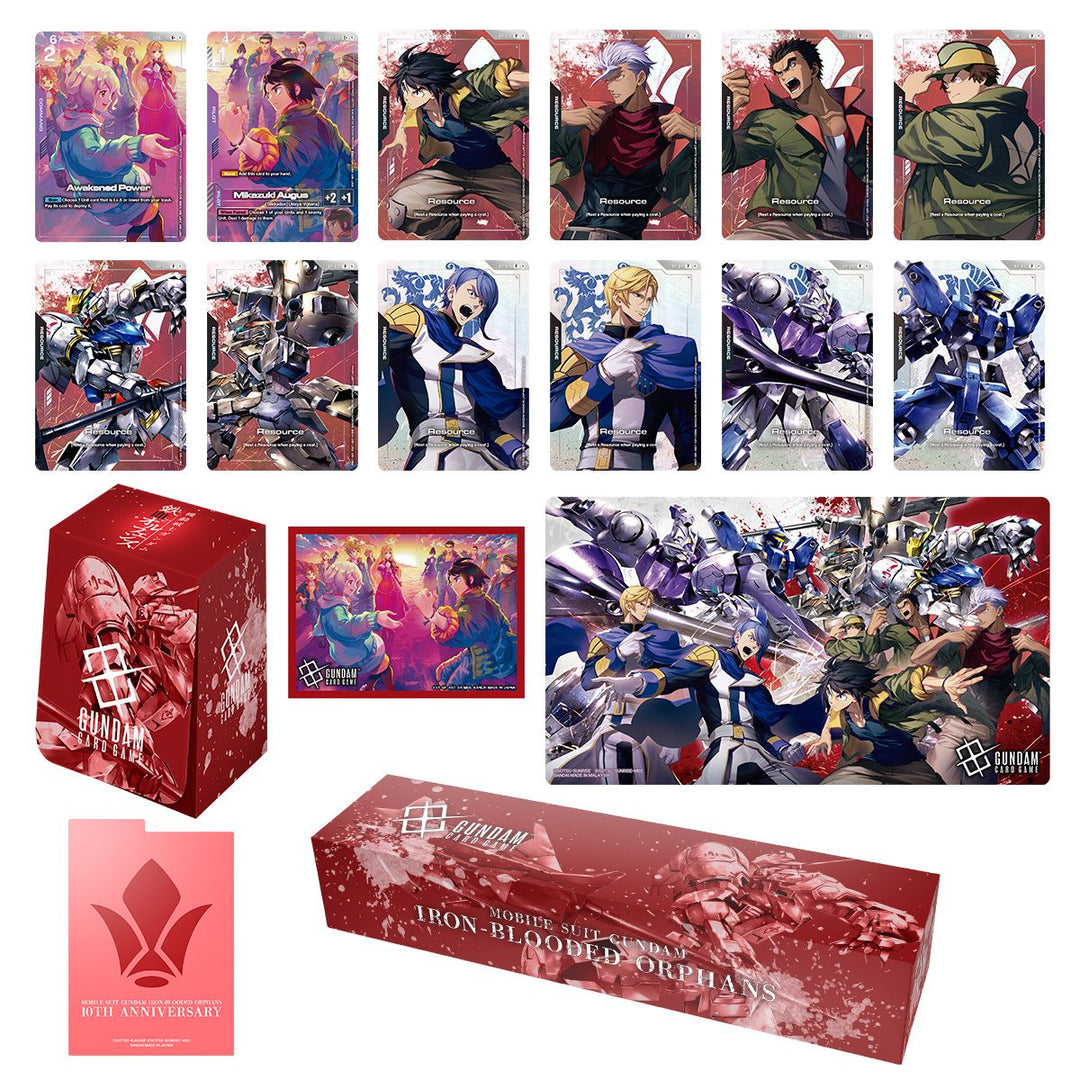 Bandai - Gundam Card Game Premium Accessory Set -Mobile Suit Gundam IRON-BLOODED ORPHANS