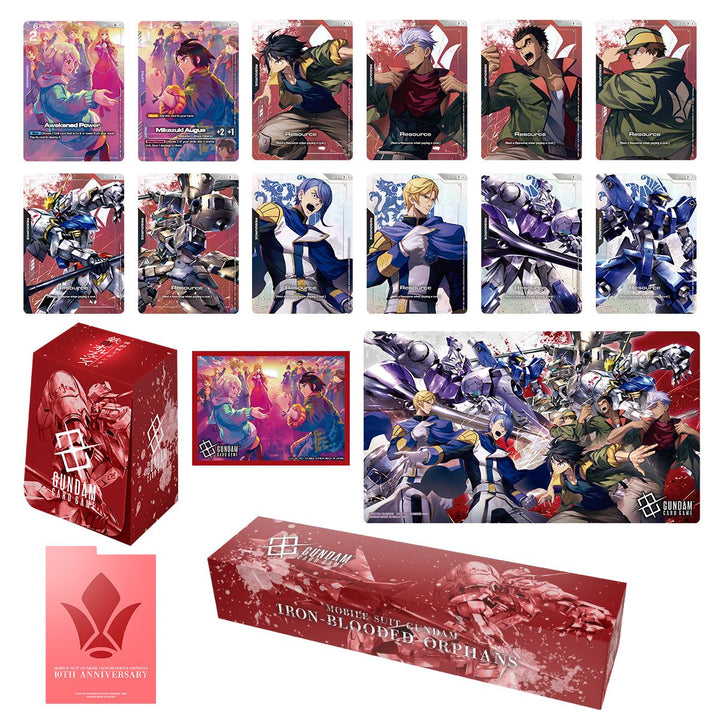 Bandai - Gundam Card Game Premium Accessory Set -Mobile Suit Gundam IRON-BLOODED ORPHANS