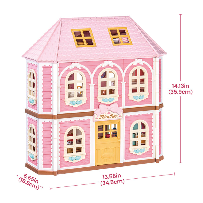 Rolife Fairy Rose Cottage Haley Island DIY Dollhouse Kit HH001