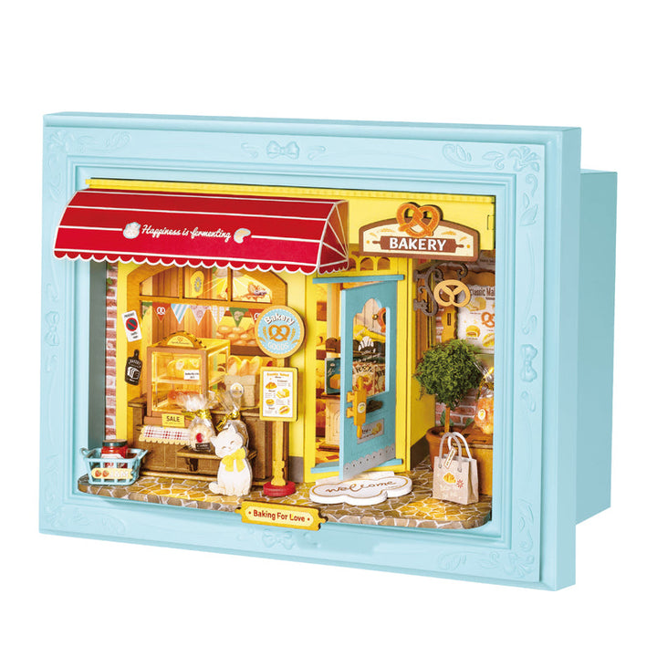 Rolife Fluffy Cat Bakery 3D Wooden Puzzle DP001