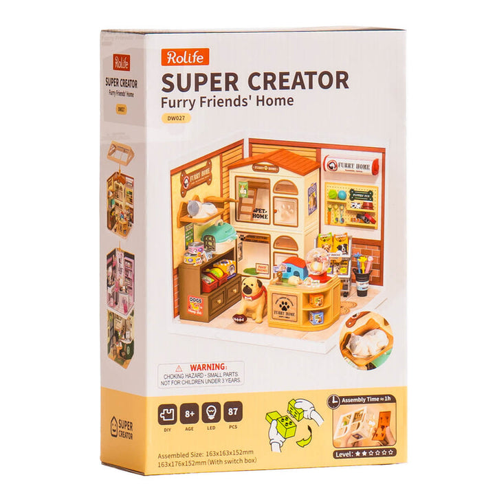 Rolife Furry Friends' Home DIY Miniature House DW027 [PRE-ORDER]