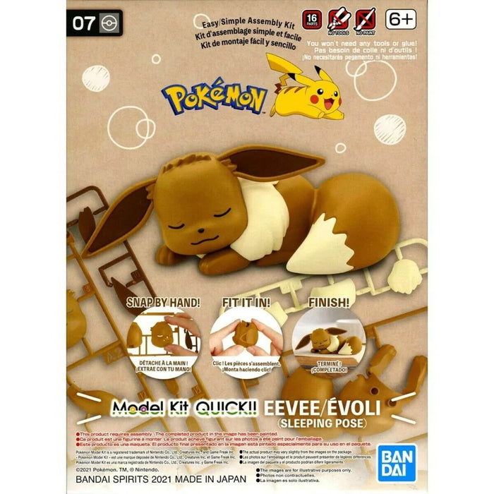 POKEMON - Model Kit Quick!! 07 Eevee Sleeping Pose