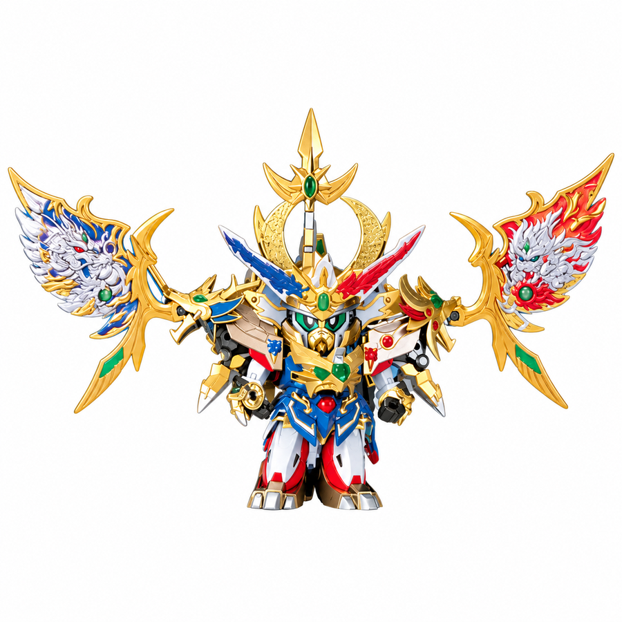 GUNDAM - SD BB167 Kishin Daishougun Shiryuuou (Kirahagane Gokusai Ver.) - front view