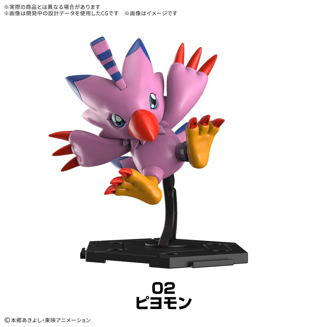 Digimon Gathering Part 1 Biyomon model kit with display base