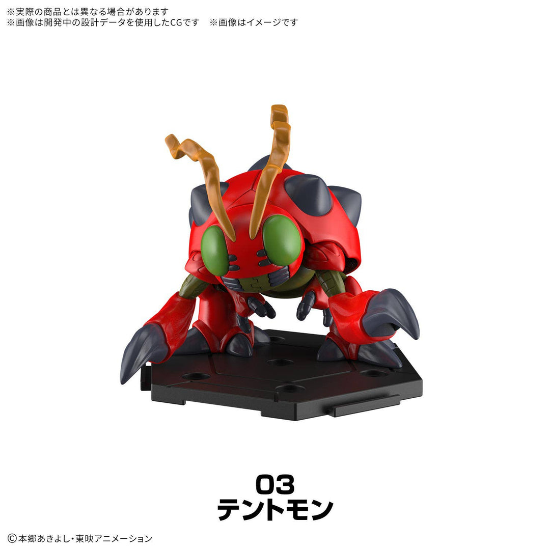 Digimon Gathering Part 1 Tentomon model kit with display base