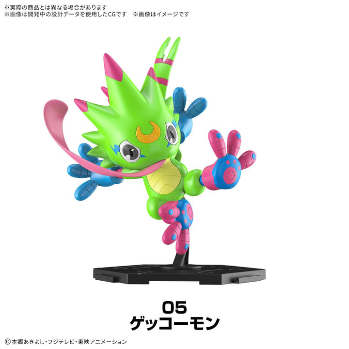 Digimon Gathering Part 1 Gekkomon model kit with display base