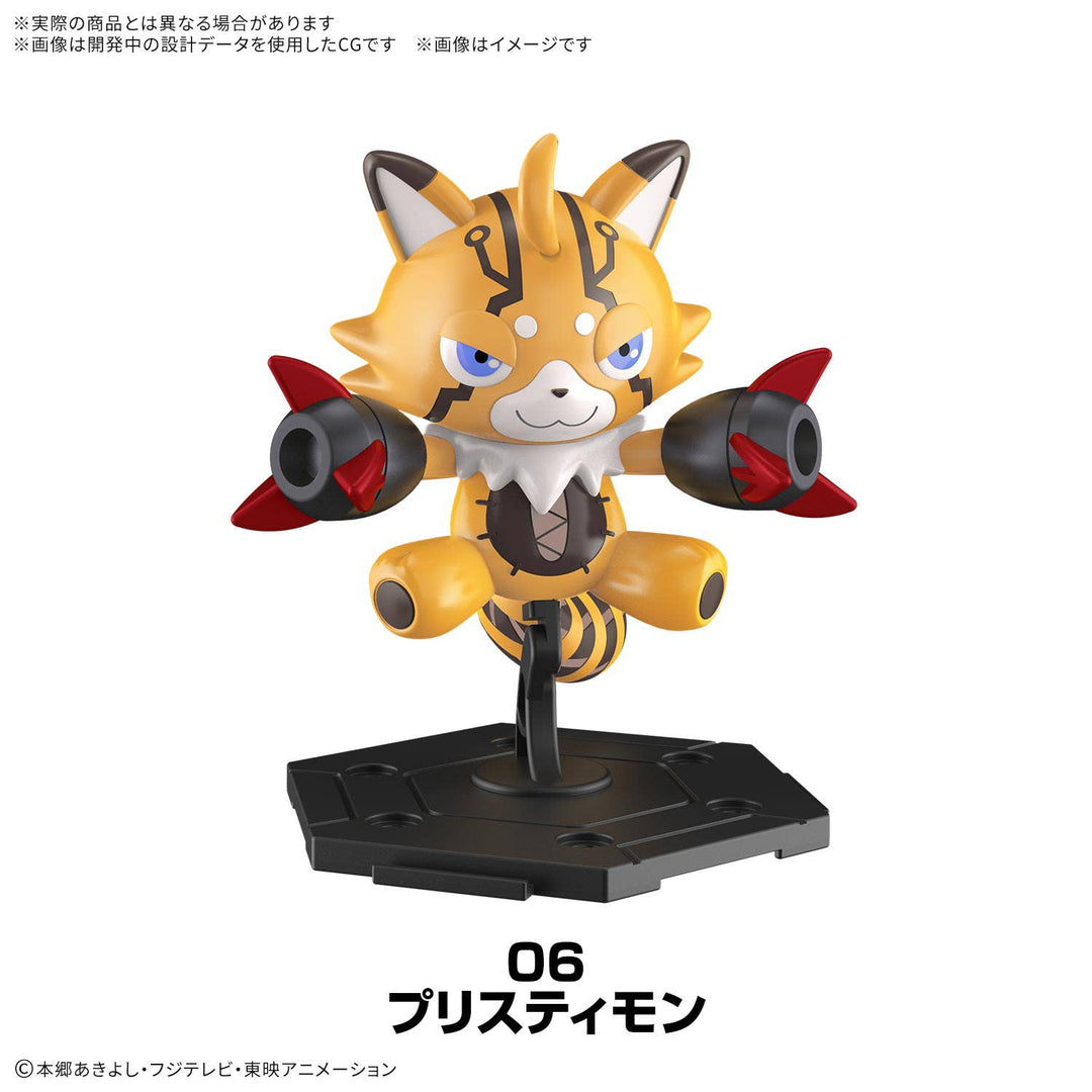 Digimon Gathering Part 1 Pristimon model kit with display base