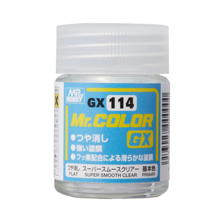 MR HOBBY - GSI Creos Mr.Color GX Super Smooth Clear Flat 18ml GX114