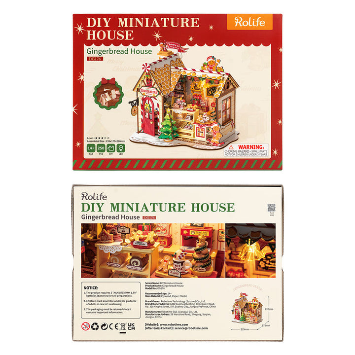 Rolife Gingerbread House DIY Miniature House DG176