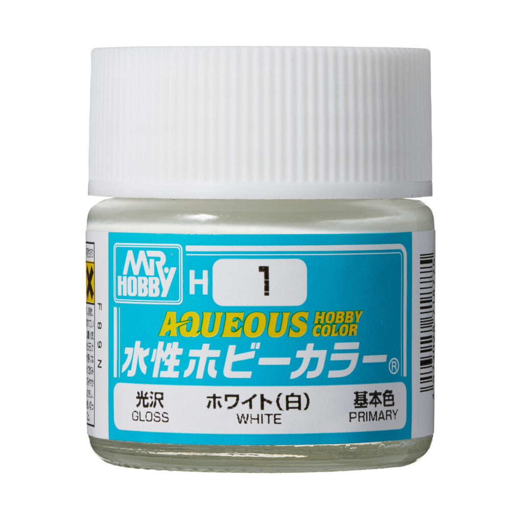 MR HOBBY - GSI Creos Aqueous Hobby Color Gloss White H1 10ml