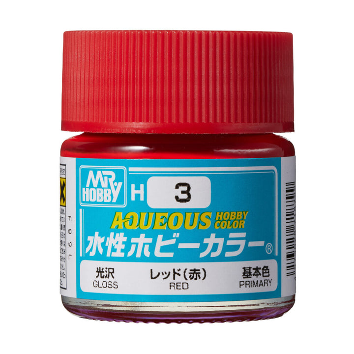 MR HOBBY - GSI Creos Aqueous Hobby Color Gloss Red H3 10ml