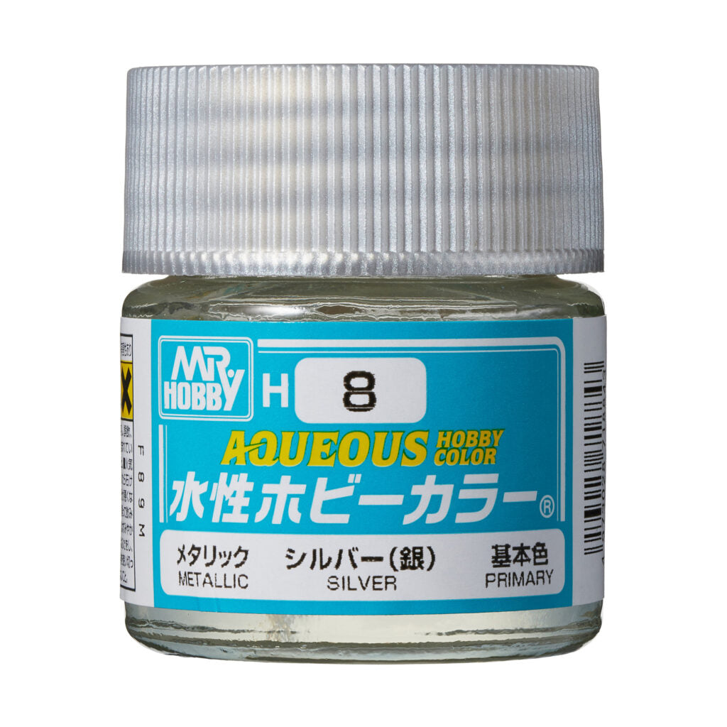 MR HOBBY - GSI Creos Aqueous Hobby Color Metalic Silver H8 10ml