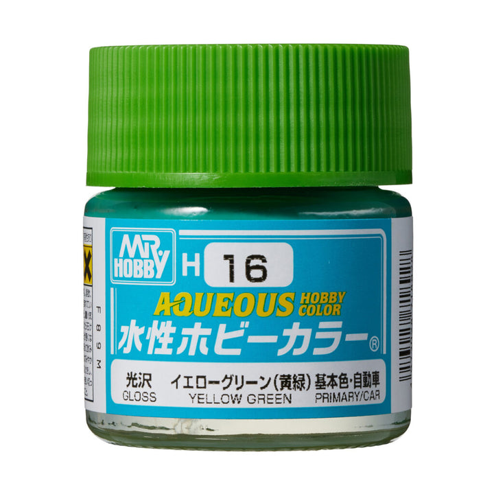 MR HOBBY - GSI Creos Aqueous Hobby Color Gloss Yellow Green H16 10ml