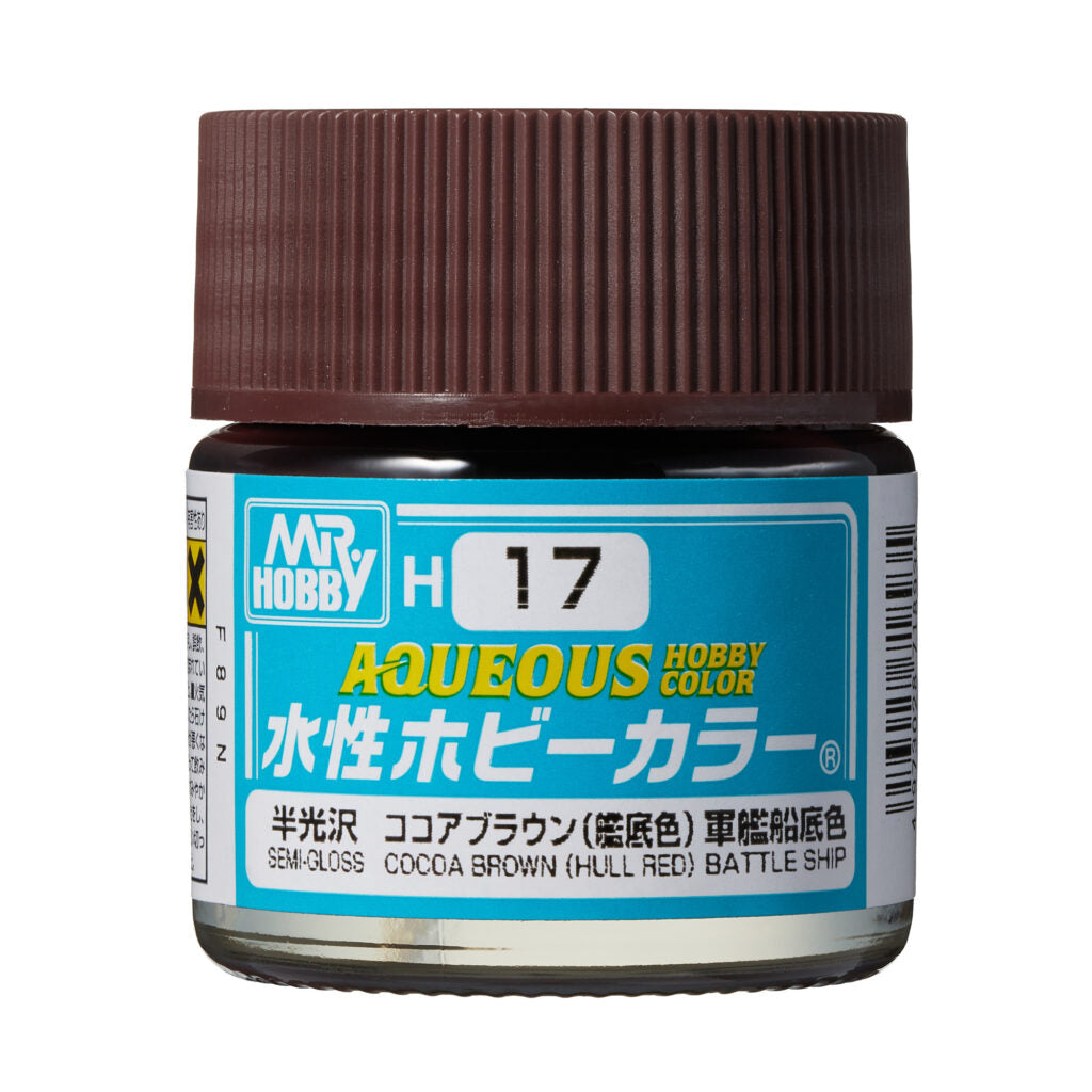 MR HOBBY - GSI Creos Aqueous Hobby Color Semi-Gloss Cocoa Brown H17 10ml