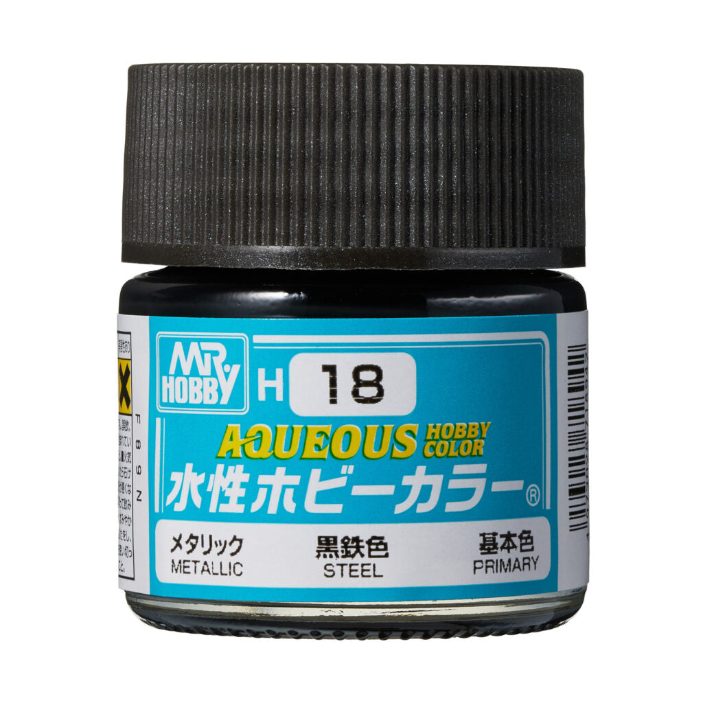 MR HOBBY - GSI Creos Aqueous Hobby Color Metallic Steel H18 10ml