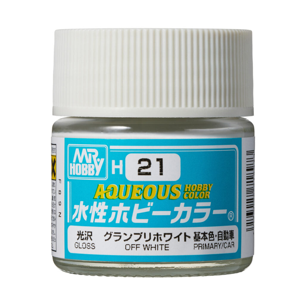 MR HOBBY - GSI Creos Aqueous Hobby Color Gloss Off White H21 10ml