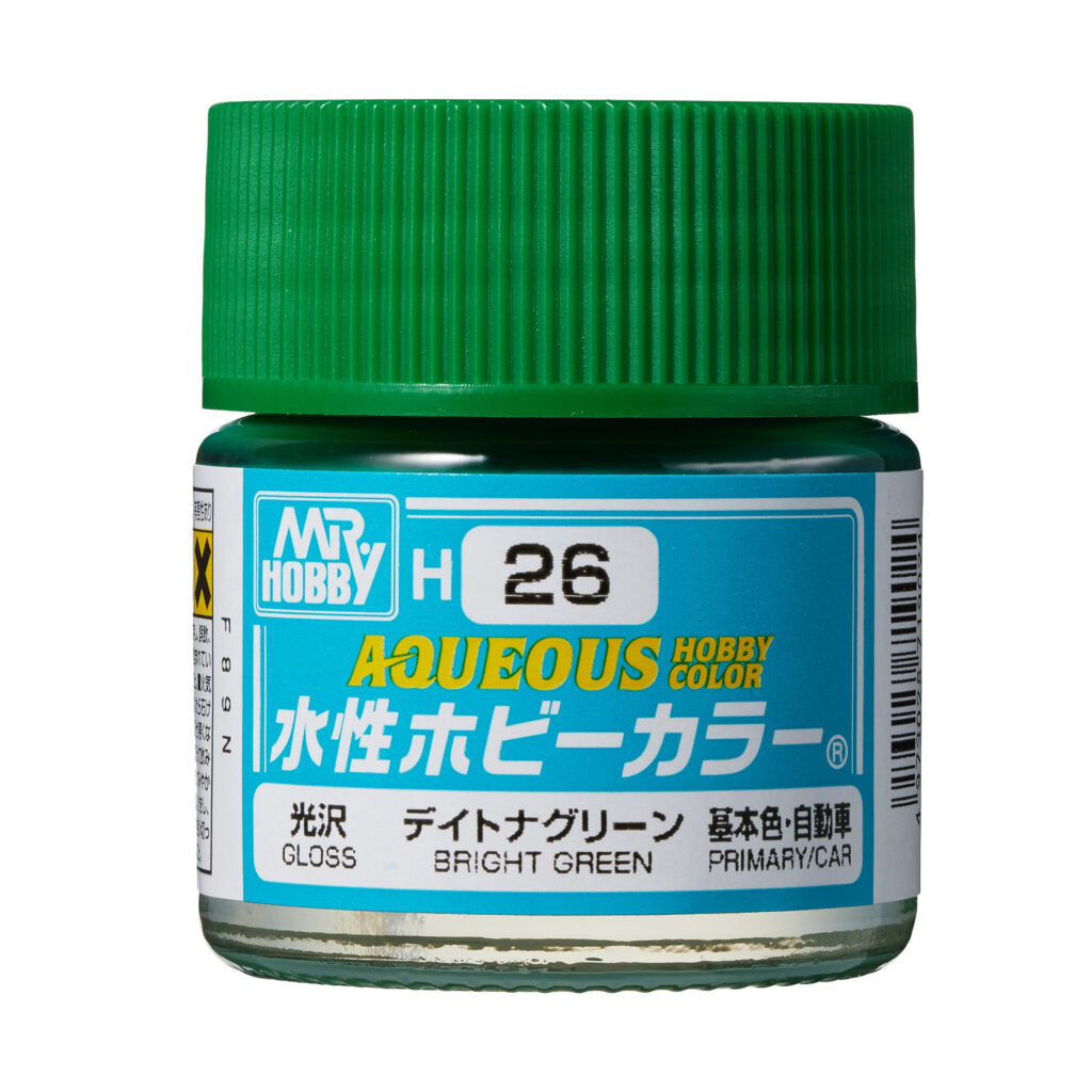 MR HOBBY - GSI Creos Aqueous Hobby Color Gloss Brigth Green H26 10ml