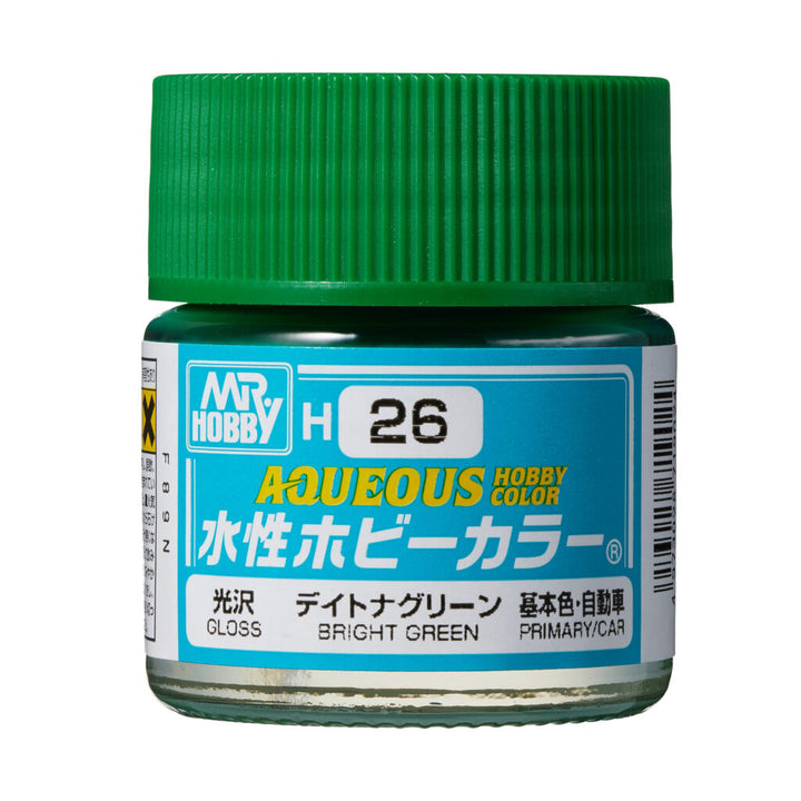 MR HOBBY - GSI Creos Aqueous Hobby Color Gloss Brigth Green H26 10ml