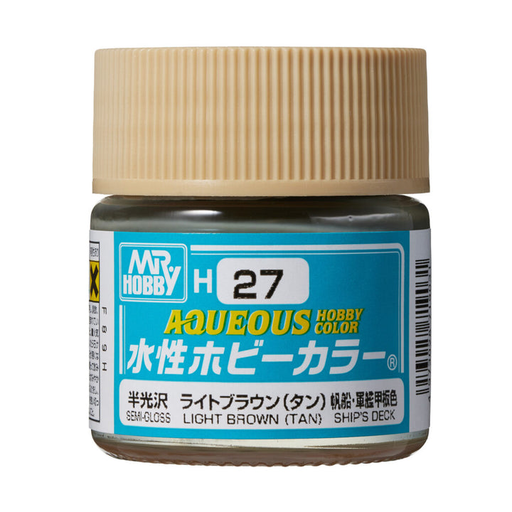 MR HOBBY - GSI Creos Aqueous Hobby Color Semi-Gloss Tan H27 10ml