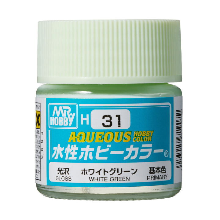 MR HOBBY - GSI Creos Aqueous Hobby Color Gloss White Green H31 10ml