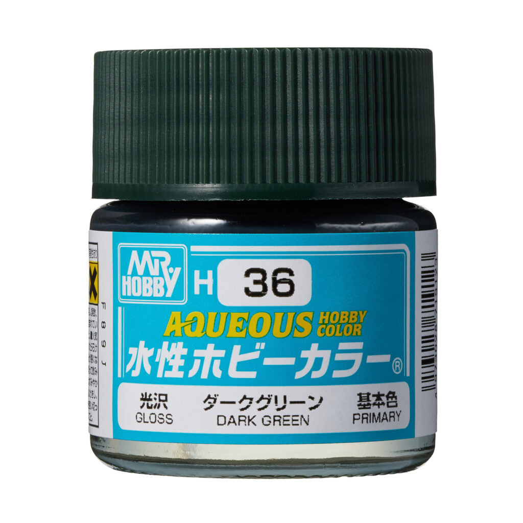 MR HOBBY - GSI Creos Aqueous Hobby Color Gloss Dark Green H36 10ml