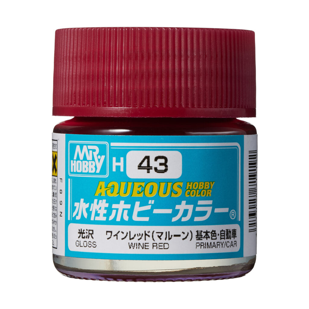 MR HOBBY - GSI Creos Aqueous Hobby Color Gloss Wine Red H43 10ml