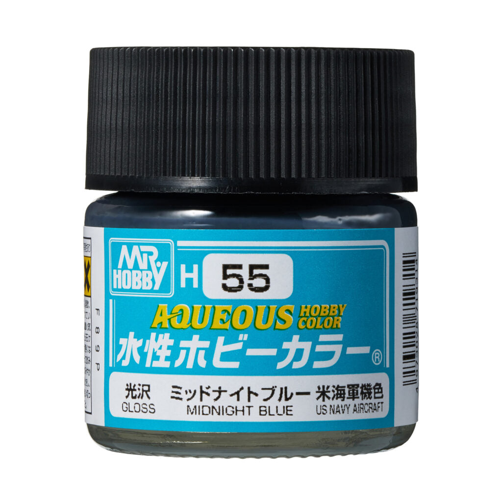 MR HOBBY - GSI Creos Aqueous Hobby Color Gloss Midnight Blue H55 10ml
