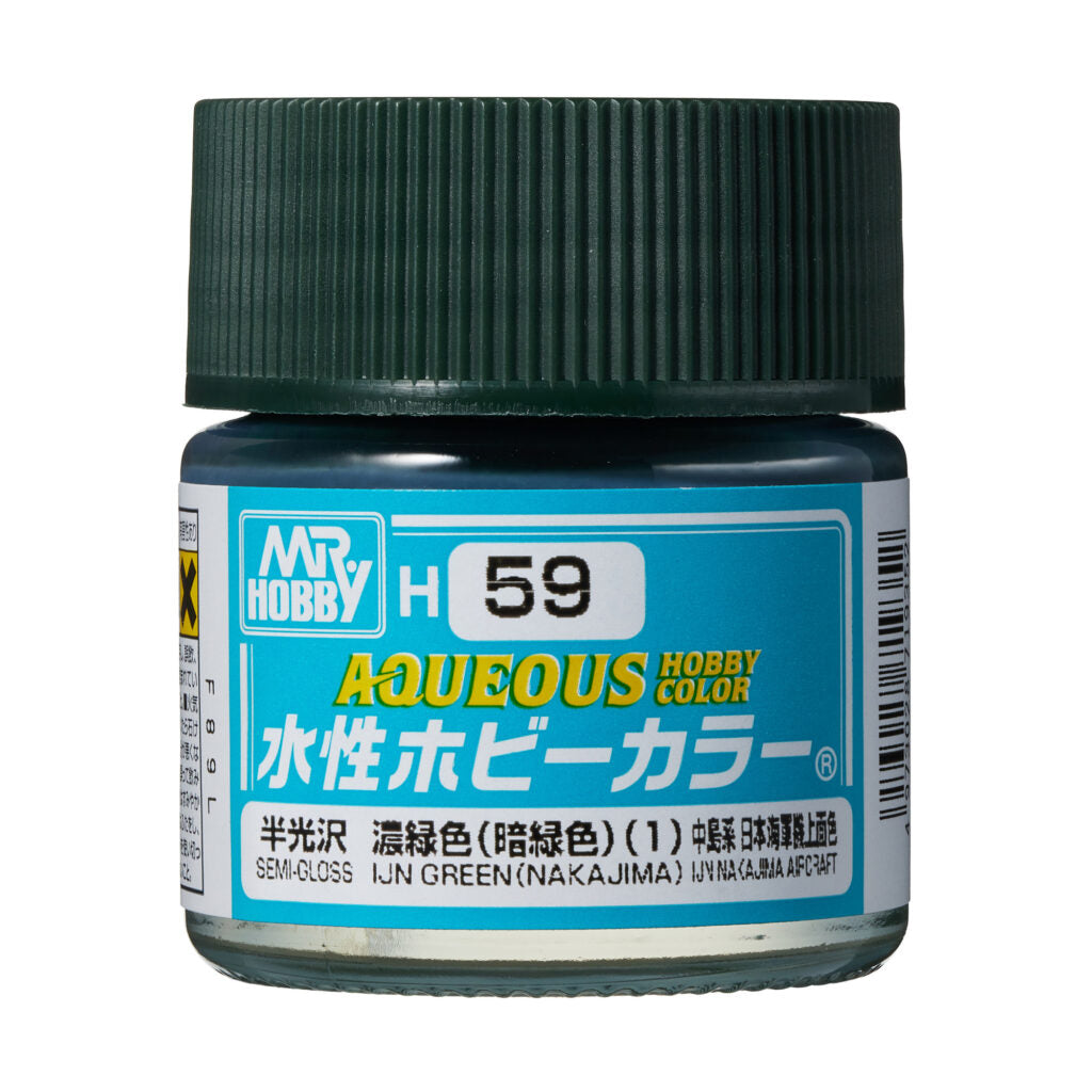 MR HOBBY - GSI Creos Aqueous Hobby Color Semi-Gloss IJN Green H59 10ml