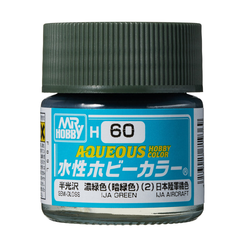 MR HOBBY - GSI Creos Aqueous Hobby Color Semi-Gloss IJA Green H60 10ml