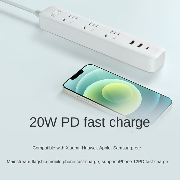 Xiaomi Mijia Power Board With 20W Fast Charging Switch Plug