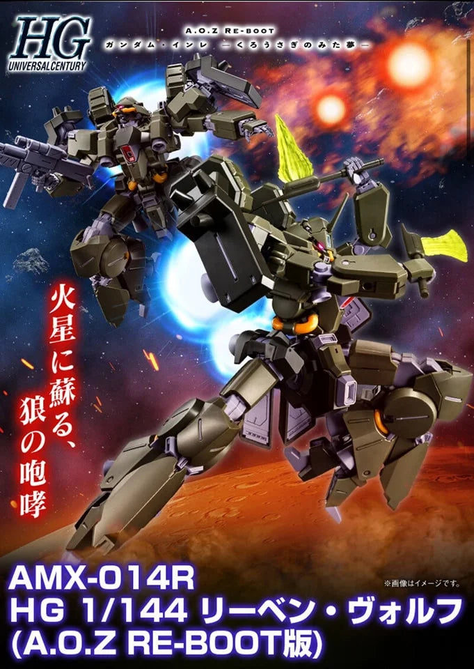GUNDAM - P-Bandai: 1/144 HGUC Reben Wolf (AOZ Re-Boot Ver.)