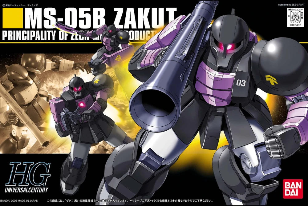 GUNDAM - 1/144 HGUC Zaku I Black Trinity