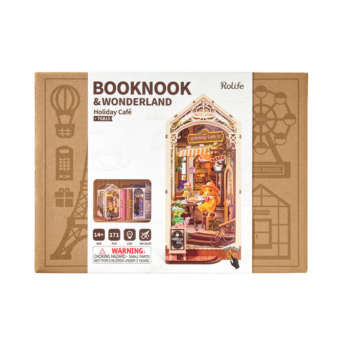 Rolife Holiday Cafe DIY Book Nook Shelf Insert TGB15